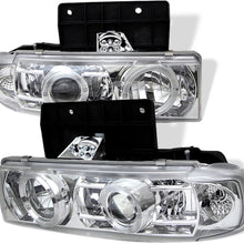 Spyder 5009210 Chevy Astro 95-05 / GMC Safari 95-05 Projector Headlights - LED Halo - Black - High 9005 (Not Included) - Low 9006 (Not Included) (PRO-YD-CA95-HL-BK)