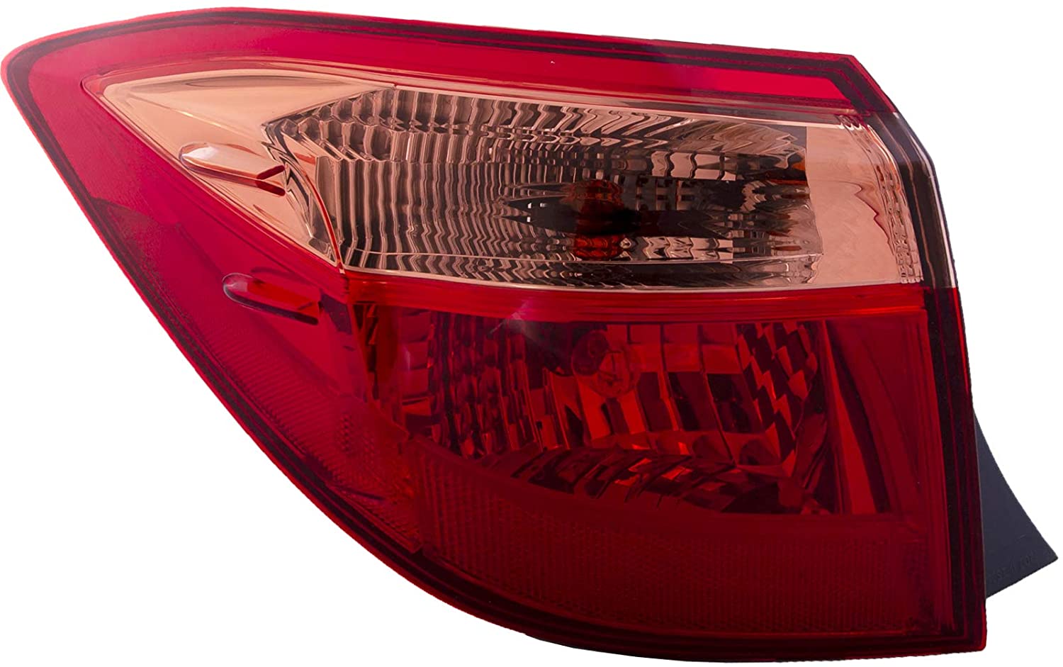 HEADLIGHTSDEPOT CAPA Tail Light Outer Body Mounted Compatible With Toyota Corolla 2017-2019 E L LE ECO Models Includes Left Driver Side Tail Light