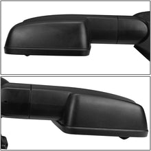 Right Side Black Power Heated Smoked LED Turn Signal Lamp Side Towing Mirror Replacement for Silverado Sierra K2XX 14-17