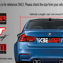 ICBEAMER JDM GT Style 57" 100% Real Carbon Fiber Spoiler Wing Universal Fit Rear Trunk Coupe Sport Sedan