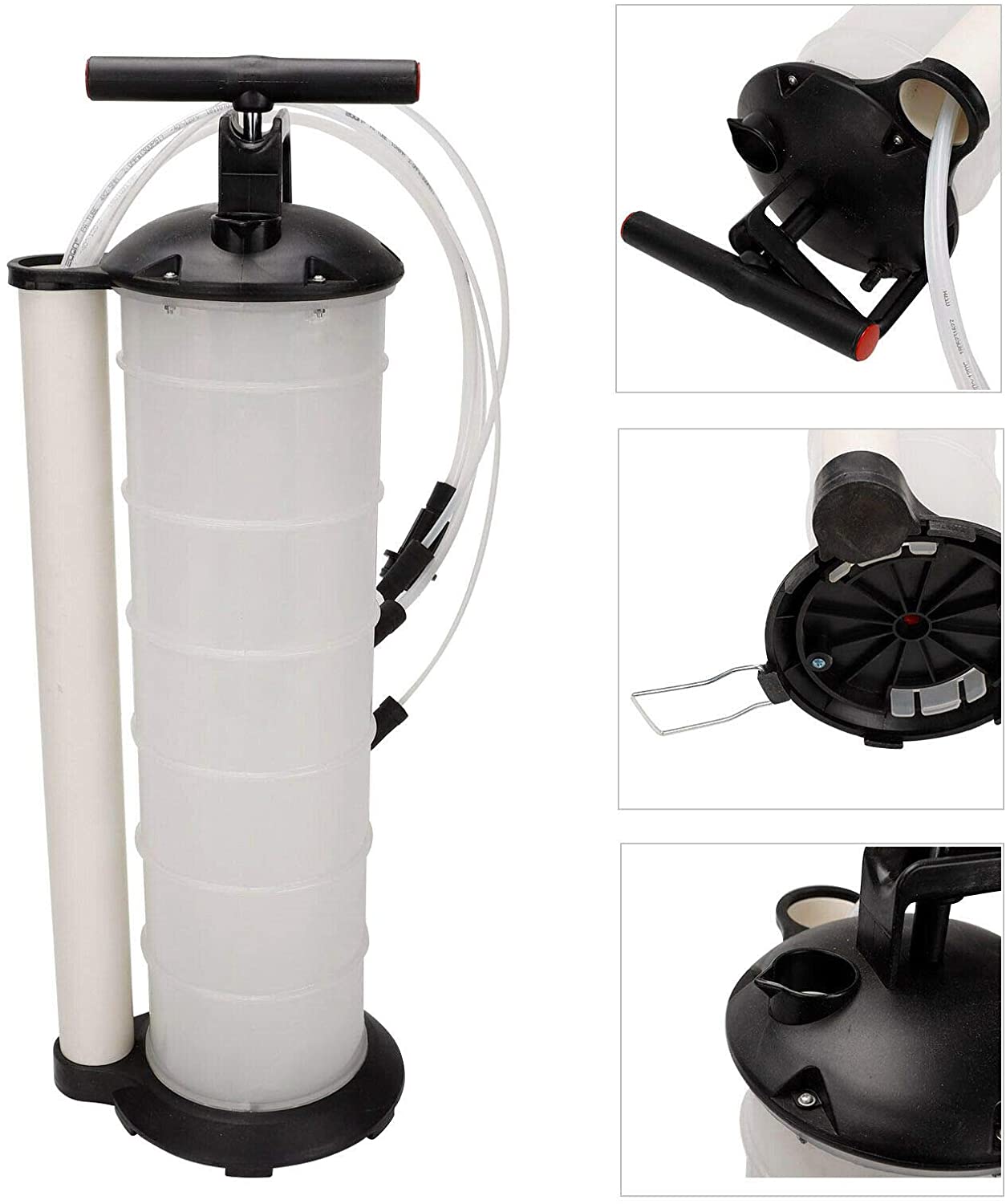 SUPERFASTRACING Oil Fluid Extractor 7L Manual Vacuum Fuel Petrol Pump Transfer Syphon Suction