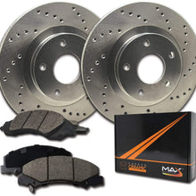 [Front] Max Brakes Premium XD Rotors with Carbon Ceramic Pads KT068321