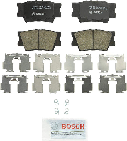 Bosch BC1212 QuietCast Premium Ceramic Disc Brake Pad Set For: Lexus ES300h, ES350, HS250h; Pontiac Vibe; Toyota Avalon, Camry, Matrix, RAV4, Rear