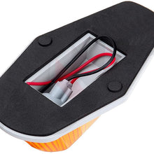 5pcs Amber Lens Cab Roof Marker Lights, KOMAS Roof Top Lamp Running Light Replacement + T10 Set for Truck SUV 1980-1997 Ford F1-150 F-250 F-350 F-450 F-550 Super Duty (Amber Cover + Base)