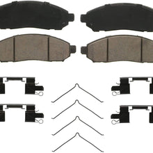 Wagner QuickStop ZD1094 Ceramic Disc Pad Set Includes Pad Installation Hardware, Front