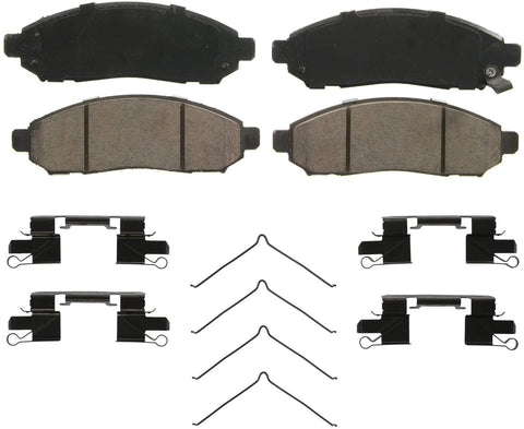 Wagner QuickStop ZD1094 Ceramic Disc Pad Set Includes Pad Installation Hardware, Front