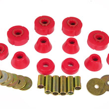 Prothane 7-101 Red Body and Standard Cab Mount Bushing Kit - 12 Piece