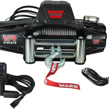 WARN 103252 VR EVO 10 Electric 12V DC Winch with Steel Cable Wire Rope: 3/8" Diameter x 90' Length, 5 Ton (10,000 lb) Pulling Capacity