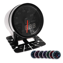 30 PSI 7 Color Turbo Boost/Vacuum Gauge Kit with Electronic Sensor 2 Inch Smoke Lens Instrument for Car & Truck - 2" 52mm