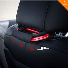 GPCA Headrest Grab Handles PRO Universal for Jeep, Truck,Sports Car,Easy headrest Pole Mount for 4X4 Off-Road Backseat Passengers. GP Back Grip Patent Pending. (RED Aluminum)