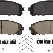 Wagner QuickStop ZD1324 Ceramic Disc Pad Set Includes Pad Installation Hardware, Front