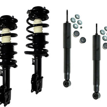 Detroit Axle - Brand New Complete 12-Piece Front Suspension Kit - 2 Front Struts, 2 Lower Control Arm & Ball Joint, All 4 Tie Rod, 2 Sway Bar - Fits Non Turbo Models Only. 11.8 Inch Center to Center
