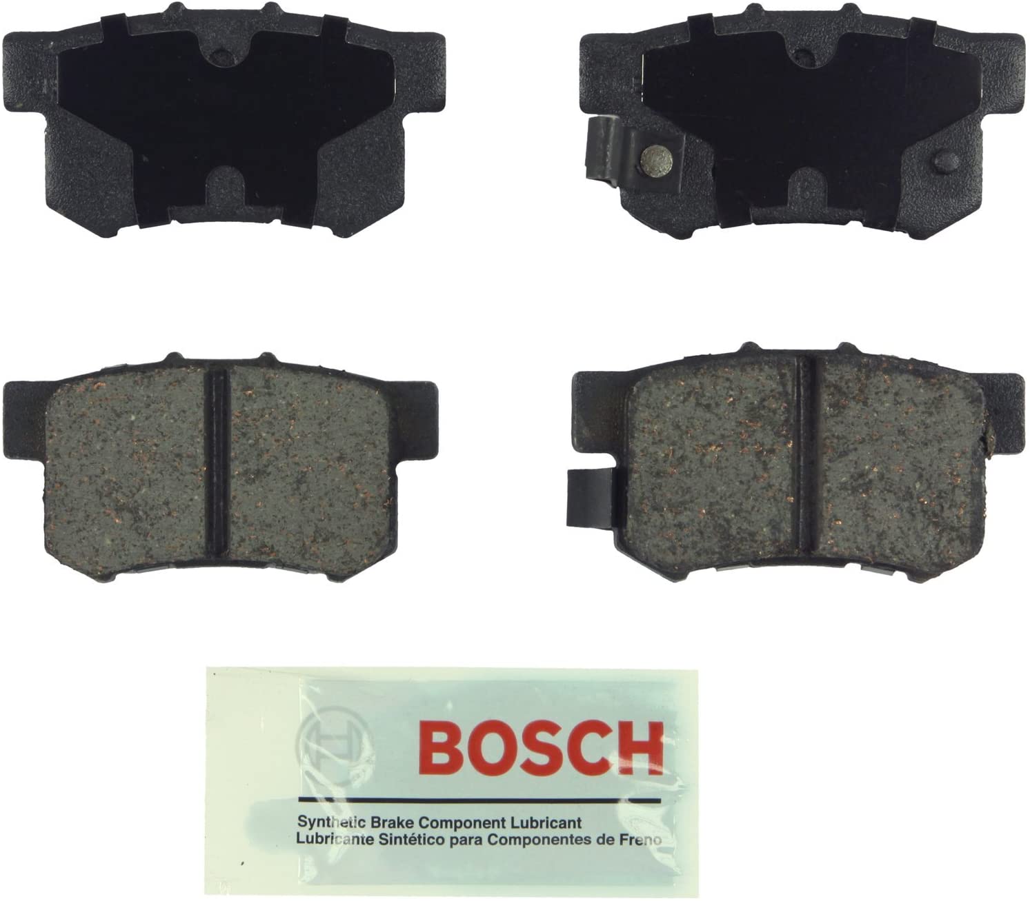Bosch BE536 Blue Disc Brake Pad Set for Select Acura, Honda, and Isuzu Cars, SUVs, and Mini Vans - REAR