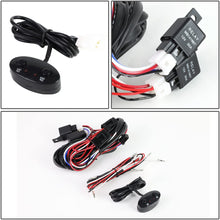 DNA Motoring FL-ZTL-249-CH Roof Mounted Fog Light Assembly (Driver & Passenger Side) + Switch,Clear