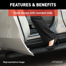 ARIES 2051970 AeroTread 70-Inch Black Stainless Steel SUV Running Boards, Brackets Sold Separately