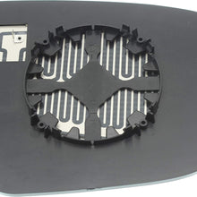 Kool Vue NS09GL Mirror Glass for Nissan Murano 15-17/Pathfinder 17-18/Rogue 14-18 Left Side Heated With Backing Plate