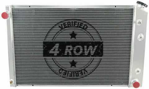 CoolingSky 4 Row Full Aluminum Radiator for 1973-1991 GMC Chevy C/K 10 20 30 Series Truck Suburban Jimmy Blazer & Multiple GM Cars