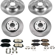 Power Stop KOE7609 Autospeciality Replacement Front and Rear Brake Kit- OE Rotors & Ceramic Brake Pads