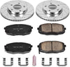 Power Stop K6946 Front Brake Kit with Drilled/Slotted Brake Rotors and Z23 Evolution Ceramic Brake Pads