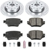 Power Stop K7053 Rear Brake Kit with Drilled/Slotted Brake Rotors and Z23 Evolution Ceramic Brake Pads