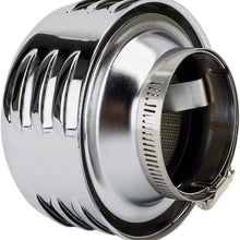 Louvered Style Chrome Air Cleaner, 2-5/8 Inch