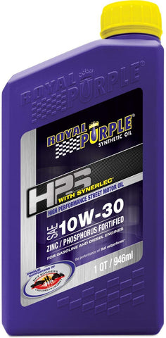 Royal Purple 31130 HPS Street Synthetic Motor Oil 10W30 Pack of 6 Quarts