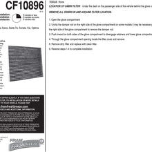 FRAM Fresh Breeze Cabin Air Filter Replacement for Car Passenger Compartment w/Arm and Hammer Baking Soda, Easy Install, CF8644A for Select Volkswagen and Audi Vehicles , white