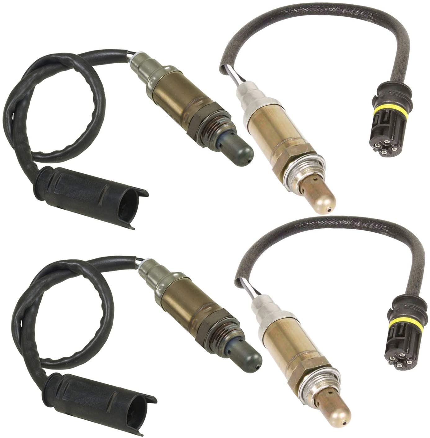 4Pcs Oxygen Sensor Upstream + Downstream O2 Sensor Premium 234-4672,234-4681 for BMW 750IL 540I M5 740Il 4.4L 5.4L 5.0L