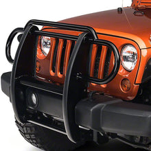 Replacement for 07-17 Jeep Wrangler JK Rock Crawler 1.5 inches OD Front Bumper Protector Brush Grille Guard (Black)