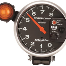 Auto Meter 3905 Sport-Comp Shift-Lite Tachometer,5.000 in.