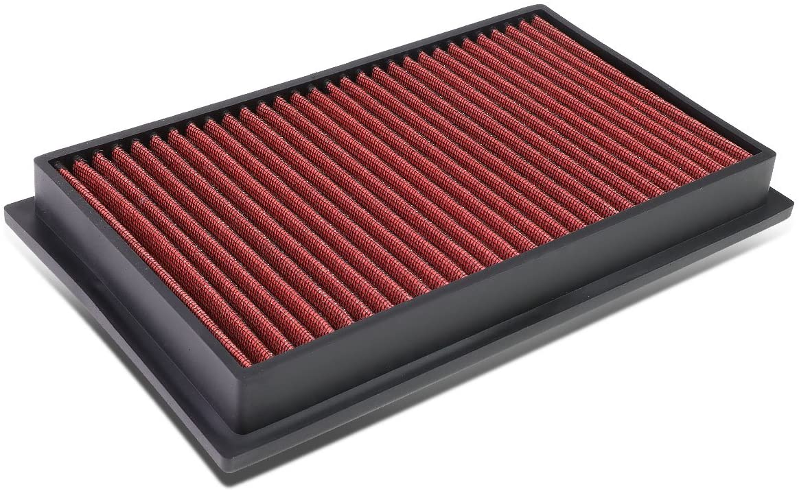 Replacement for Scion Infiniti Nissan SUV Sedan Coupe Reusable & Washable Replacement High Flow Drop-in Air Filter (Red) (Red)