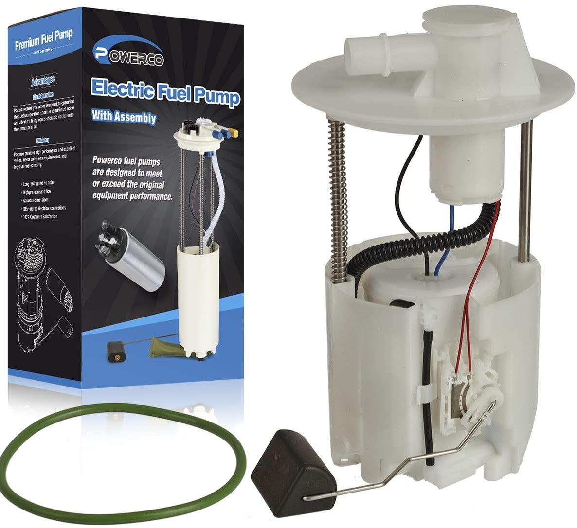 POWERCO Electric Gas Fuel Pump Module Assembly E3781M P76660M Compatible with COROLLA L4-1.8L 13-09, Compatible With MATRIX L4-2.4L 13-09