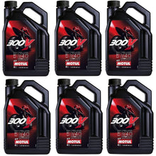 Motul 104115 Set of 10 300V Road Racing 5W-40 Motor Oil 1-Gallon Bottles