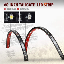 Partsam 60" 90LED Tailgate Light Bar Red White Backup Reverse LED Strip Turn Signal Brake Stop Indicator Tail Light Replacement for Most Cars, Trucks, SUV, RV, Van, Trailers