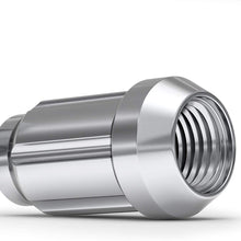 White Knight 3807-4 Chrome M12x1.50 Spline Lug Nut with Key, 4 Pack