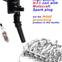 MAS Ignition Coils DG508 and OEM Spark Plugs SP413 Compatible with Ford F-150 Mustang V8 4.6L pack of 8
