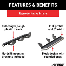 ARIES 2051037 AeroTread 70-Inch Polished Stainless Steel SUV Running Boards, Select Nissan Rogue