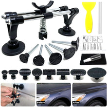 YEUXCORP Car Body Paintless Dent Repair Tool Set, Auto Dent Repair with Double Pole Bridge Dent Puller, Puller Tabs for Auto Dent Removal, Minor dents, Door Dings and Hail Damage…