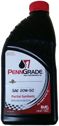 Brad Penn Penngrade 1 20W50 Oil Single Quart 7119