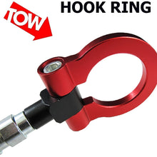 Xotic Tech Red JDM Track Racing Aluminum Front Bumper Tow Hook Ring for Scion FR-S/Fit Toyota 86/Fit Subaru BRZ Impreza WRX STi