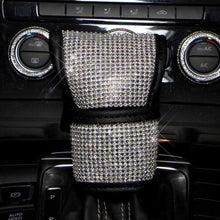 Fashowlife Car Bling Gear Shift Knob Cover & Handbrake Cover Set Crystal Diamond Auto Car Decoration Accessories Stick Protector for Women Men