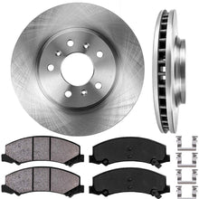 CRK13742 FRONT 303mm Premium 5 Lug [2] Brake Rotors + [4] Ceramic Pads + Clips [fit Chevy Impala Monte Carlo Lucerne]