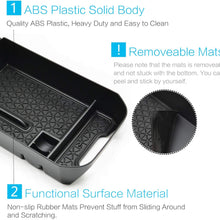 MECHCOS Compatible with fit for 2019 2020 Toyota RAV4 Center Console Organizer Armrest Secondary Storage Box Holder Container Divider Glove Pallet Tray