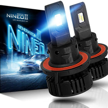 NINEO H13 9008 LED Headlight Bulbs - CREE Chips - 12000Lm 6500K Extremely Bright All-in-One Conversion Kit,360 Degree Adjustable Beam Angle