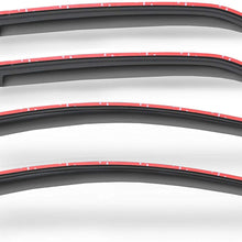 Gldifa Smoke Window Visors fit 2014-2018 Toyota Corolla Sun/Rain Guard Wind Deflectors 4pcs