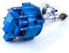 MAS Ignition Distributor w/ Cap & Rotor compatible with Ford 351C 351M 400 429 460 HEI 65,000 Volt Coil KA-1046013 PE332U JM6506BL 351CBLHEI0 (BLUE)