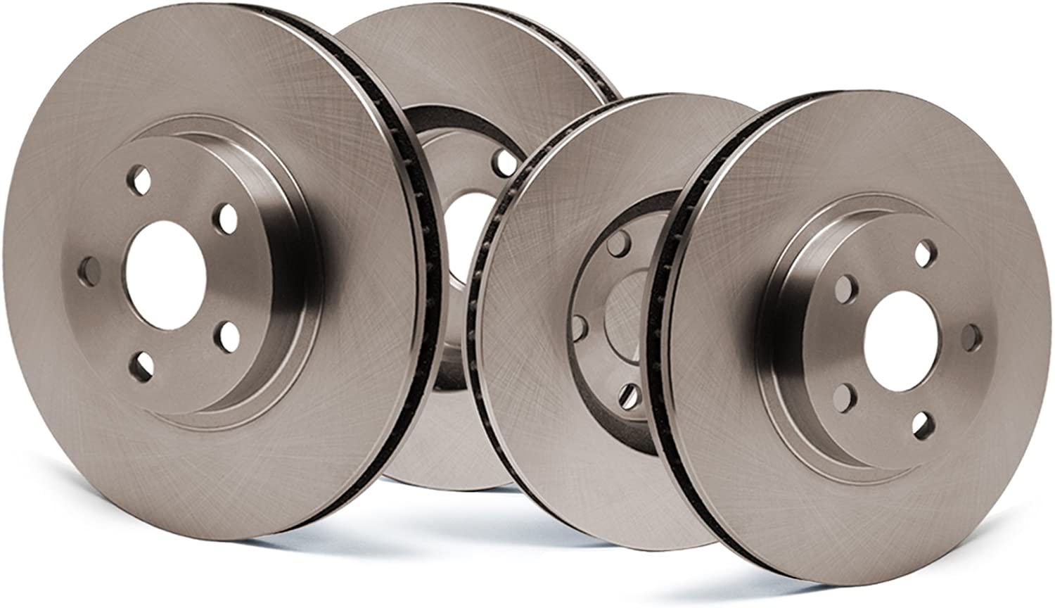 Max Brakes Front + Rear OE Series Rotors Premium Brake Rotors SY044643 | Fits: 2011 11 Toyota Corolla w/Rear Disc Brakes