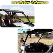 Dasen 1.5 Inch Wide Rear View Convex Mirror UTV Side Rear View Mirrors w/Grab Handle Set Fit Yamaha Viking Ace Rhino Wolverine YXZ Roll Cage