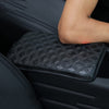 Forala Auto Center Console Pad PU Leather Car Armrest Seat Box Cover Protector Universal Fit (Black-L)