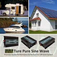 WZRELB 2500 watt 12V Pure Sine Wave Inverter, Automotive Car Power Inverter,Dual 120V AC outlets, DC to AC,Best Back Up Power Supply for RV,Home,Office